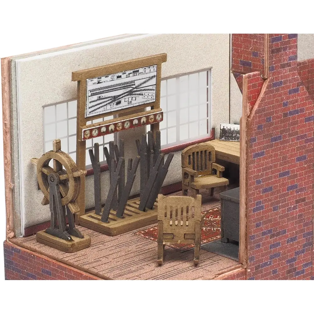 Intérieur du poste d'aiguillage - Metcalfe PO580 - OO/HO - 2