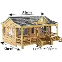 Pavillon en bois - Metcalfe PO410 - OO/HO - 2