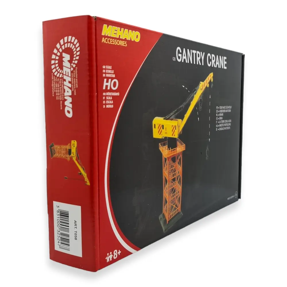 Grue de chantier et ferroviaire MEHANO T058 - HO 1/87 - engin de manutention - 2