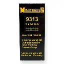 Lot de 2 Rails Droits - 63MM - Minitrains 9313 - HOe 1/87  - 3