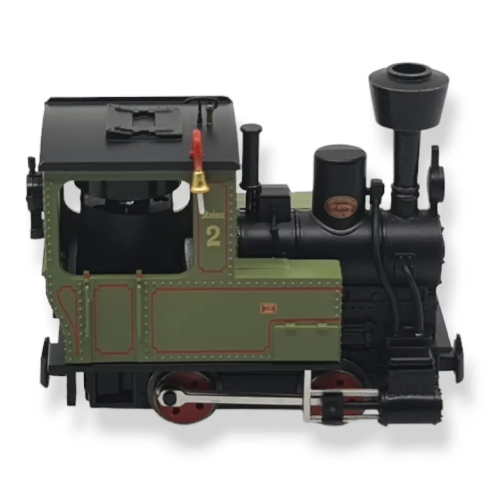 Locomotive à vapeur Stainz Minitrains 5042 - HOe 1/87 - noire et verte - 3