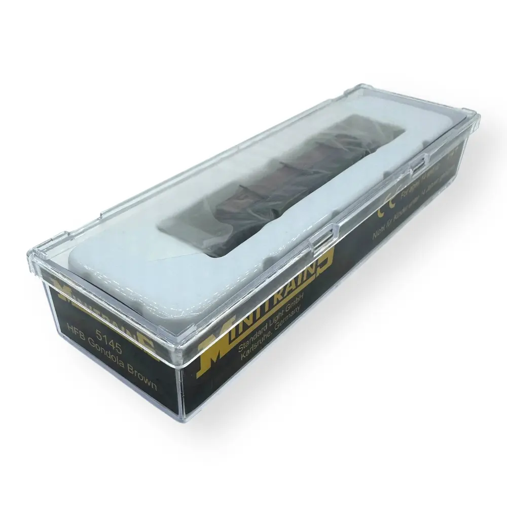 Wagon tombereau brun à bogies avec manette de frein - Minitrains 5145 - HOe 1/87 - 2R - 4