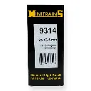 2 rails droits de 66,5mm - Minitrains 9314 - HOe 1/87 - 3