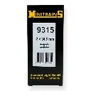 2 rails droits de 38,5 mm - Minitrains 9315 - HOe 1/87 - 3