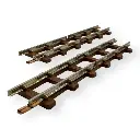2 rails droits isolé de 77mm - Minitrains 9304 - HOe 1/87  - 2