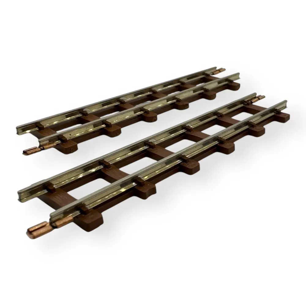 2 rails droits de 77mm - Minitrains 9301 - HOe 1/87  - 2