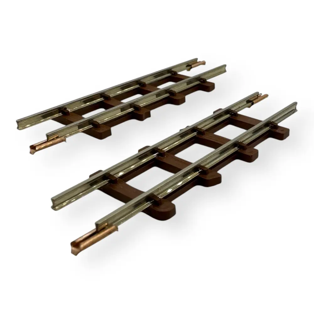 Lot de 2 Rails Droits - 63MM - Minitrains 9313 - HOe 1/87  - 2