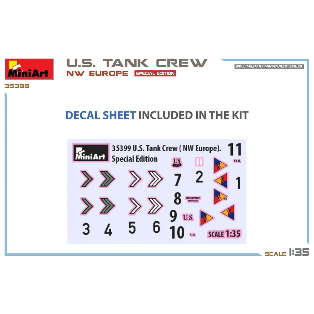 Figurine équipage de chars américains du nord-ouest de l'Europe - MiniArt 35399 - 1/35 - 3