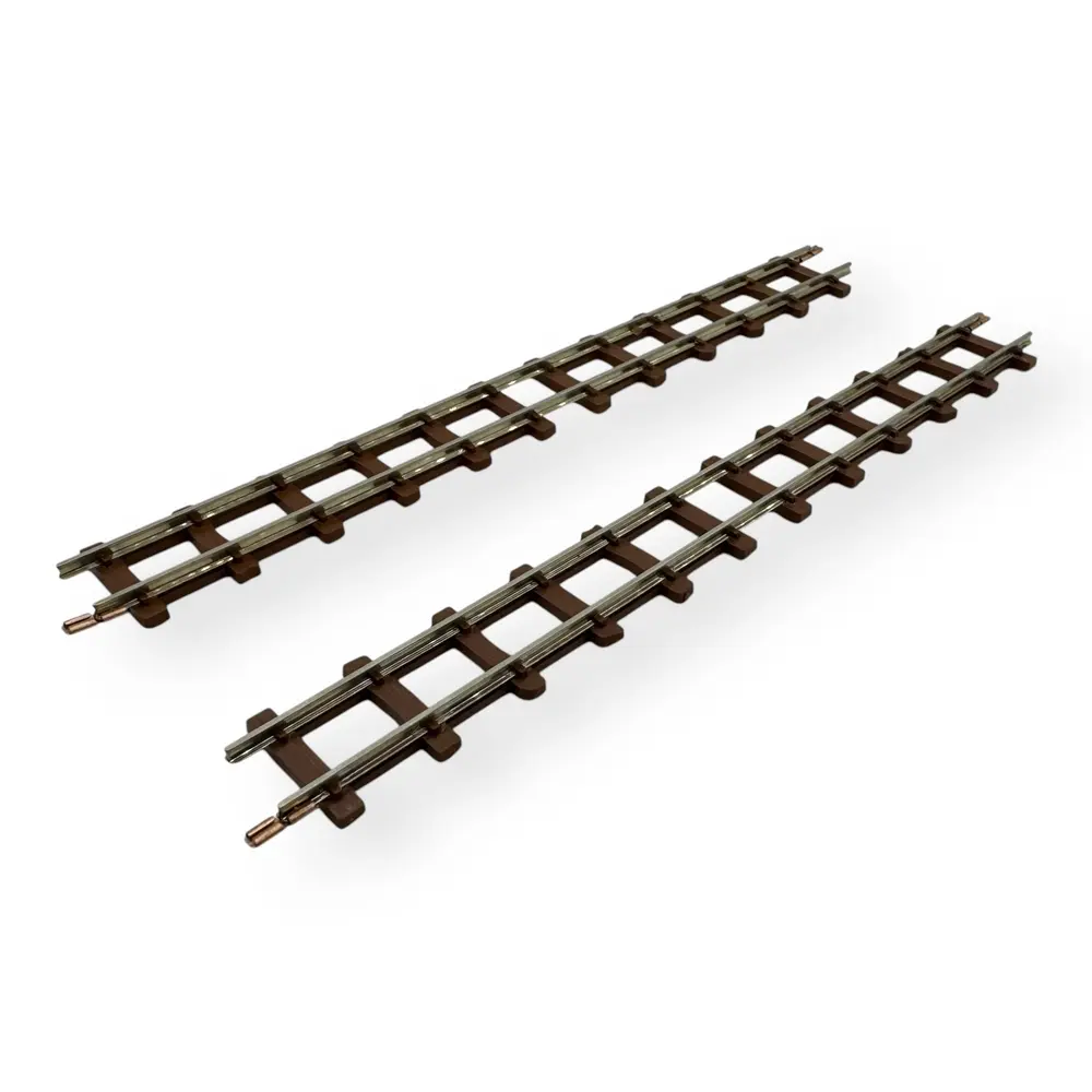 Lot 2 Rails Droits - 154MM - Minitrains 9311 - HOe : 1/87 - Code 83 - 3