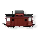 Voiture fourgon rouge MiniTrains 5139 - HOe 1/87 - 3