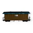 Voiture postale Fiddletown & Copperopolis marron, avec lettres - Minitrains 5164 - HOe 1/87 - 2R - 3