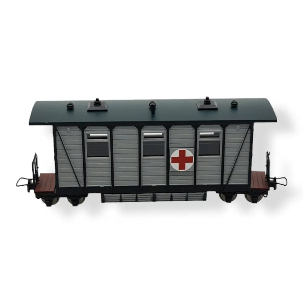 Voiture ferroviaire ambulance - MiniTrains 5135 - HOe 1/87 - 3