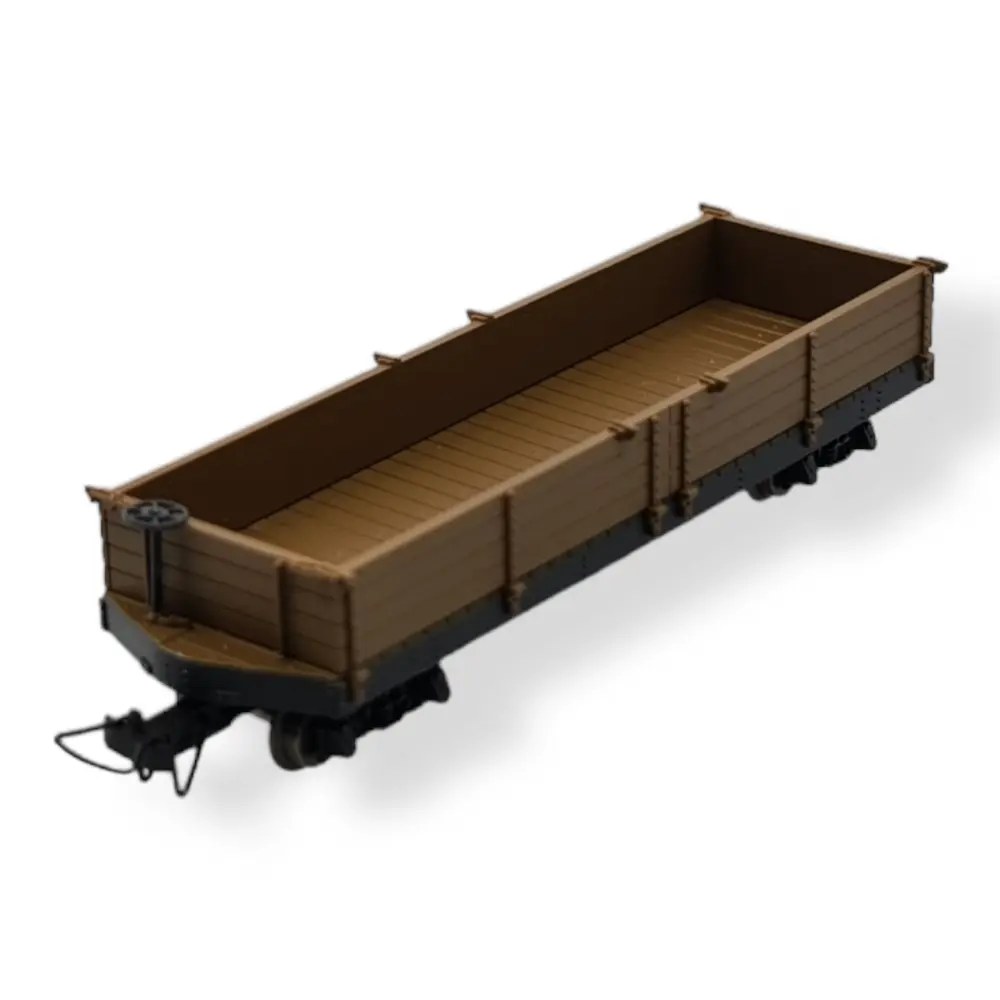 Wagon plat brun MiniTrains 5140 - HOe 1/87 - 2