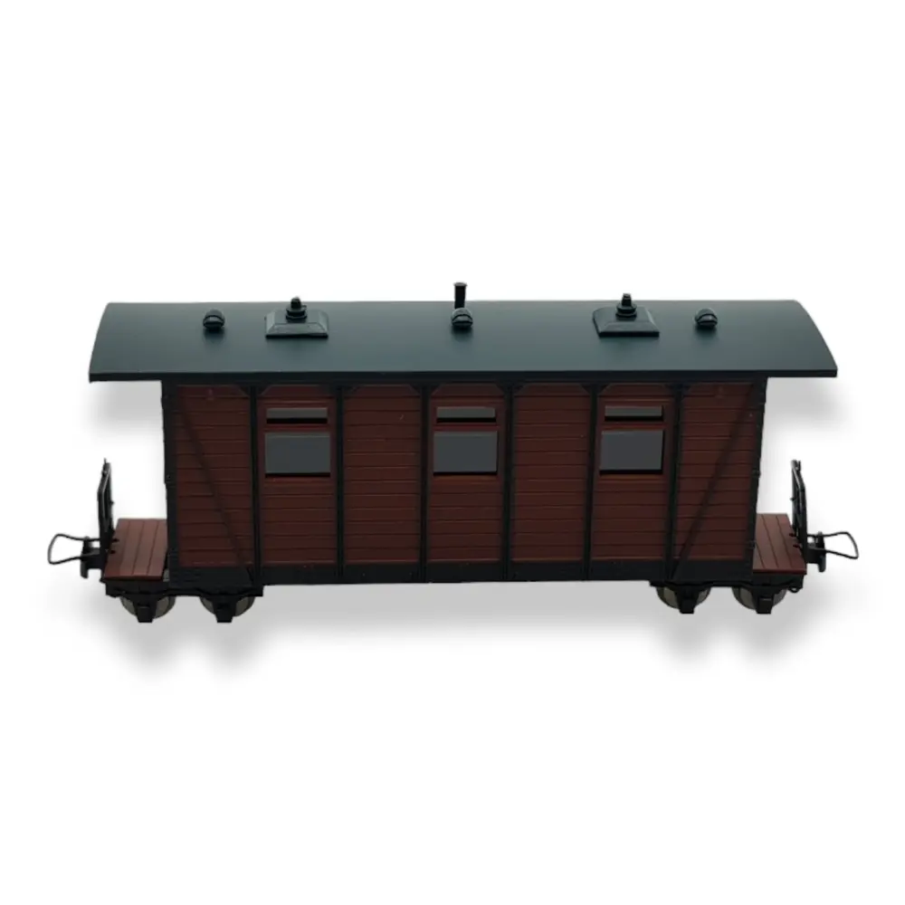 Voiture voyageurs marron MiniTrains 5144 - HOe 1/87 - 3