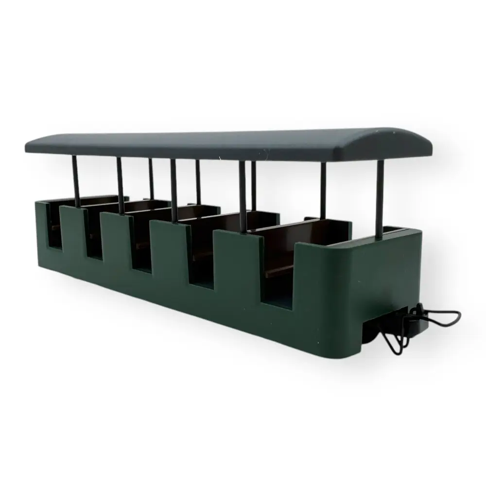 Voiture verte SGW - Minitrains 5195 - HOe 1/87 - Ep III - 2R - 2