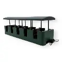 Voiture verte SGW - Minitrains 5195 - HOe 1/87 - Ep III - 2R - 2