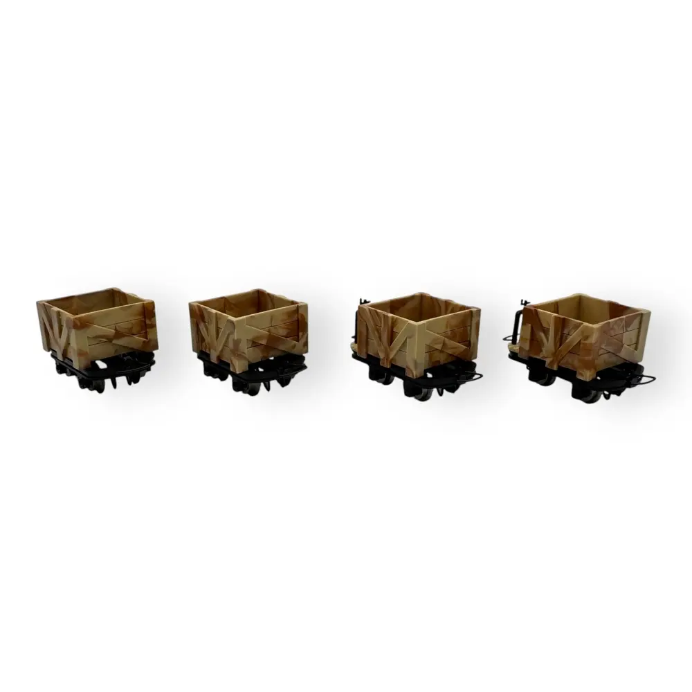 Lot de 4 wagons de chargement - Minitrains 3113 - HOe 1/87 - Ep III - 2