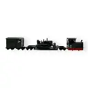 Set locotracteur + wagons & bulldozer- Minitrains 5096 - HOe 1/87 - Ep III-IV - Analogique - 2R - 3