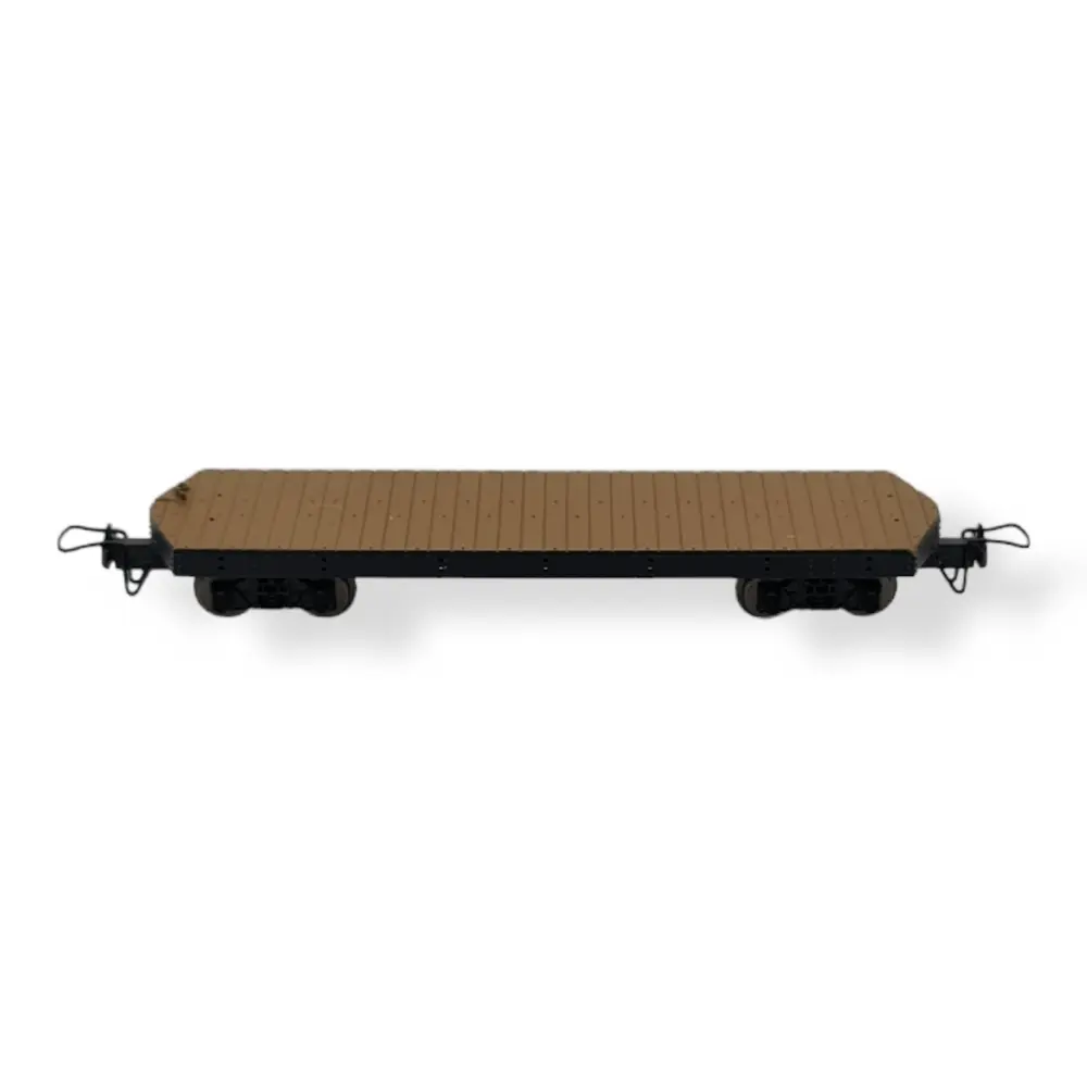 Wagon plat brun MiniTrains 5142 - HOe 1/87 - 3