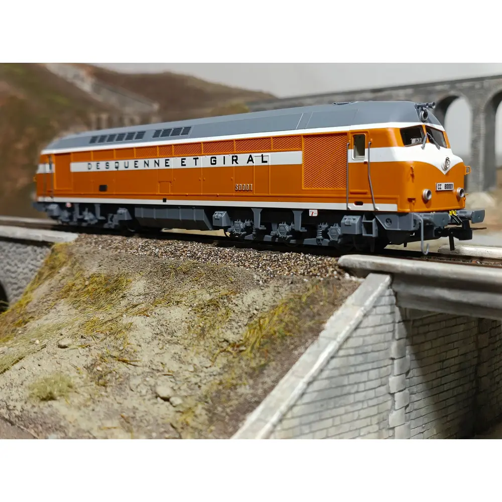 Locomotive diesel CC 80001 Belphégor - Mistral 25-01-S003 - HO 1/87 - SNCF - Ep IV - Analogique - 2R - 5