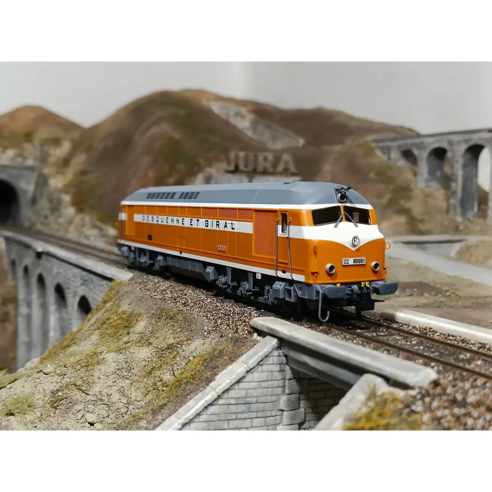 Locomotive diesel CC 80001 Belphégor - Mistral 25-01-S003 - HO 1/87 - SNCF - Ep IV - Analogique - 2R - 7