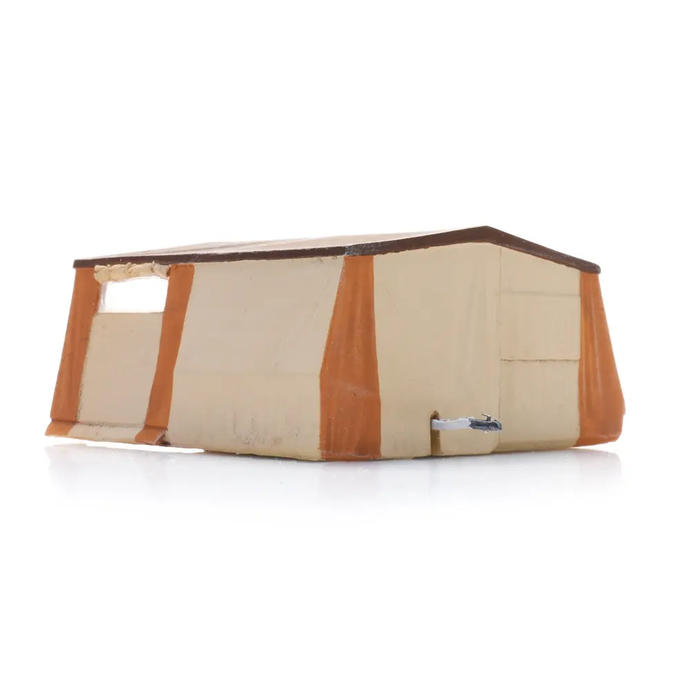Une tente camping-car beige et orange - Artitec 387.565 - HO 1/87   - 4
