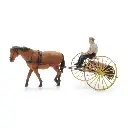 Râteau à Foin avec Cheval + Figurine - Artitec 387.609 - HO 1/87  - 5