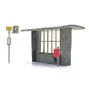 Arrêt de bus des années 1960 et après - Artitec 387.453 - HO 1/87 - 4