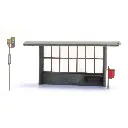 Arrêt de bus des années 1960 et après - Artitec 387.453 - HO 1/87 - 6