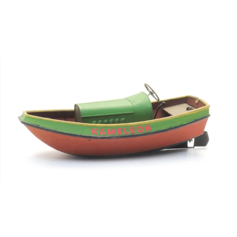 Bateau à moteur frison en acier, coque pleine - ARTITEC 387.588 - H0 - 1:87 - 2