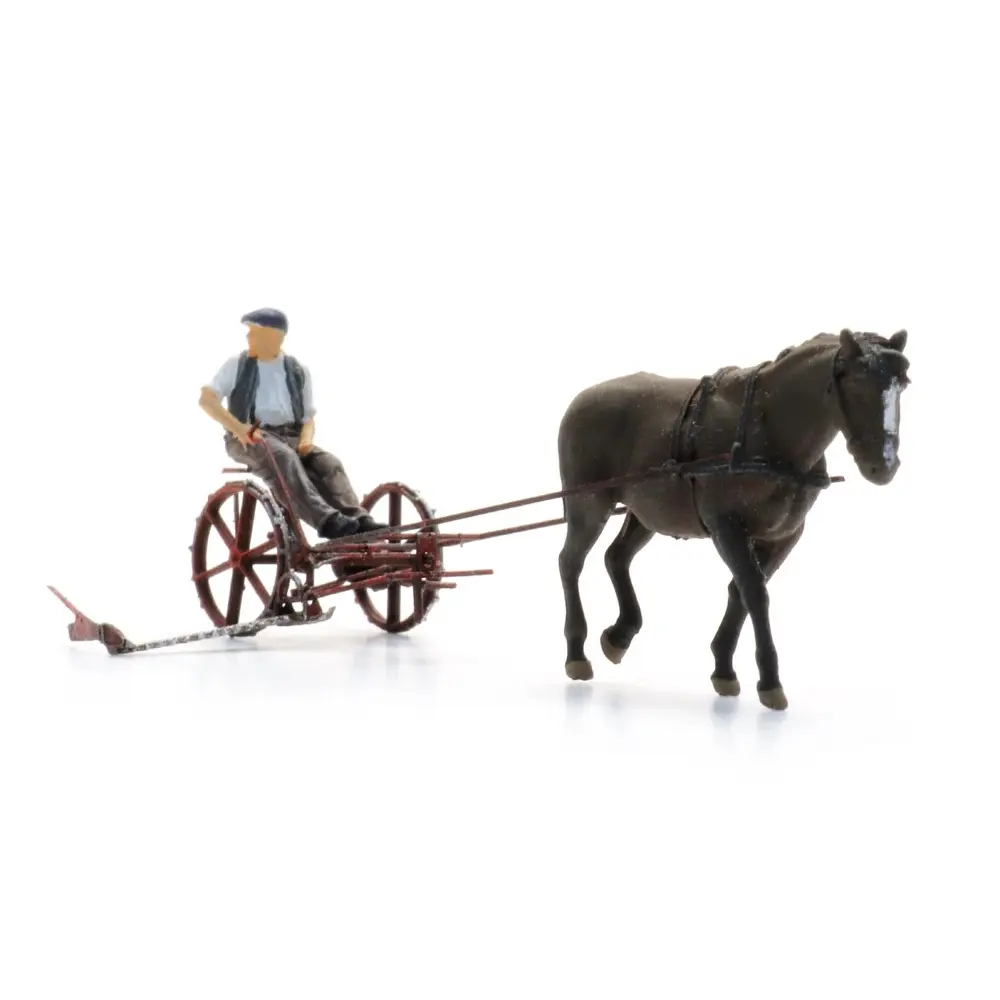 Barre de coupe avec cheval + figurine - Artitec 387.610 - HO 1/87   - 4