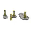 4 colonnes de circulation et 2 îlots refuges - Artitec 387.457 - HO 1/87 - 2