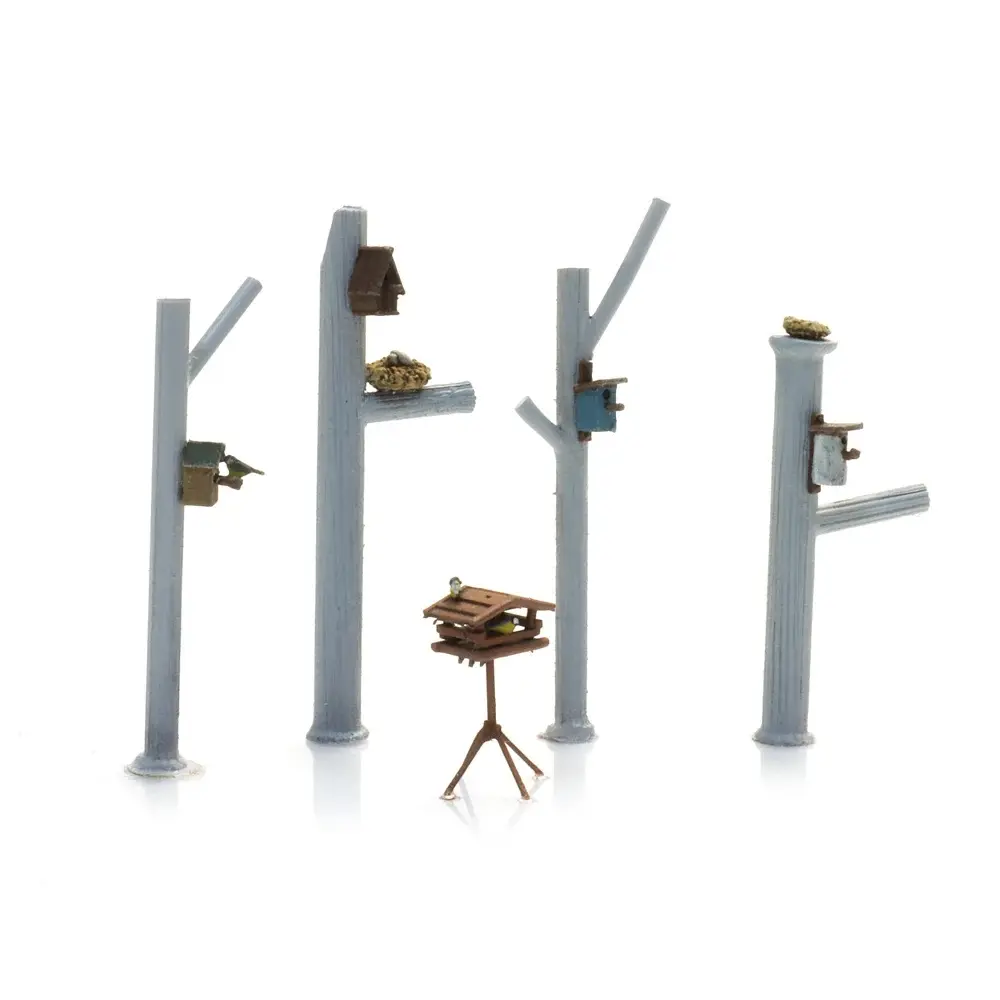 Nichoirs à oiseaux et supports - Artitec 387.653 - HO 1/87 - 3