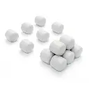 Balles d'ensilage blanches - Artitec 387.656 - HO 1/87 - 2