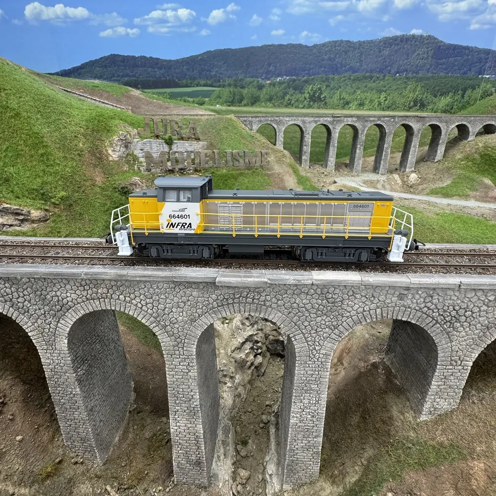 Locomotive diesel BB 64601 Infra - Piko 96182 - HO 1/87 - SNCF - Ep V - Analogique - 2R - 6