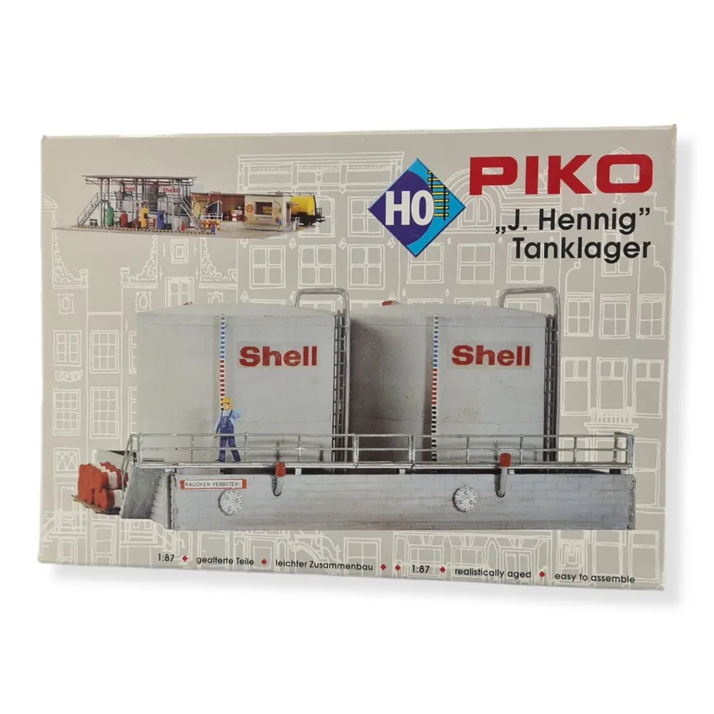 Doubles Réservoirs bas Carburant "Shell" Piko 61104 - HO 1/87 - 175x90x70mm - 3