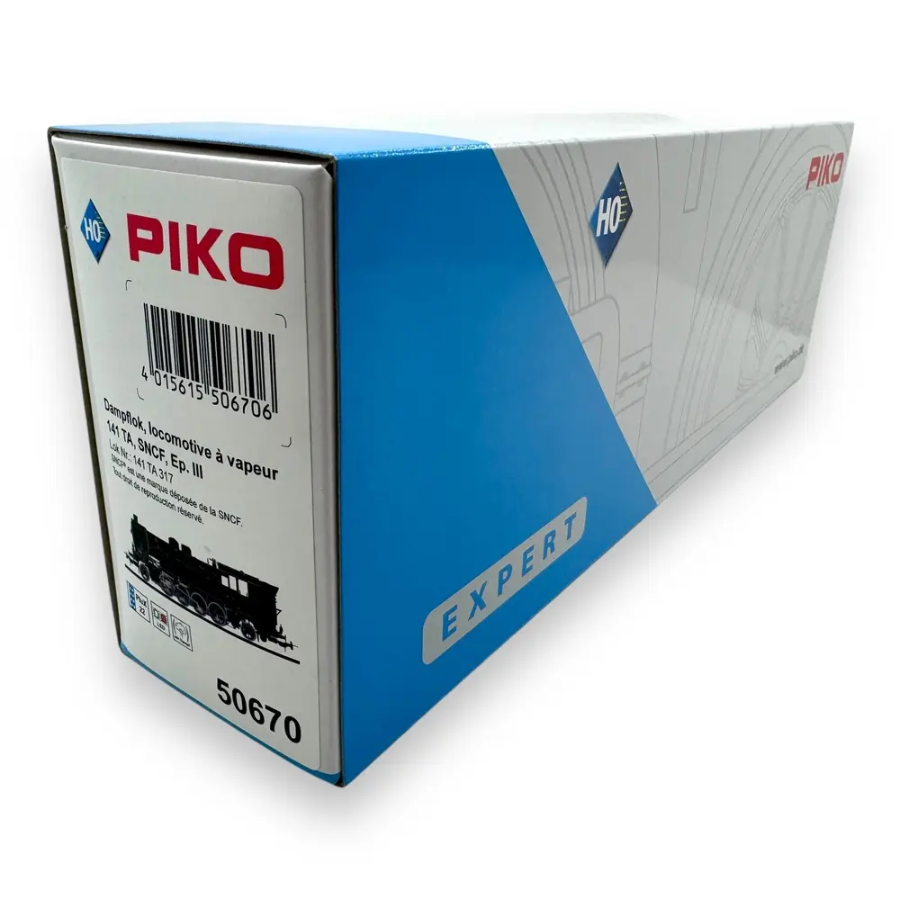 Locomotive à vapeur 141 TA 317 - Piko 50670 - HO 1/87 - SNCF - Ep III - Analogique - 2R - 4