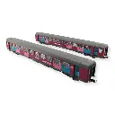 Coffret 2 voitures corail "OUIGO" PIKO 97305 - HO 1/87 - EP VI - 2nd classe - 2