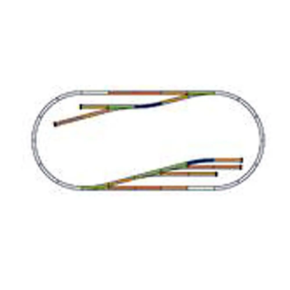 Set Extension de voies sans ballast Set D Piko 55330 - HO : 1/87 - 205 x 88 cm - 2