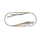 Set Extension de voies sans ballast Set D Piko 55330 - HO : 1/87 - 205 x 88 cm - 2