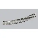 Rail courbe R4 546 mm & 30° PIKO 55214 | HO 1/87 - Code 100 - 2