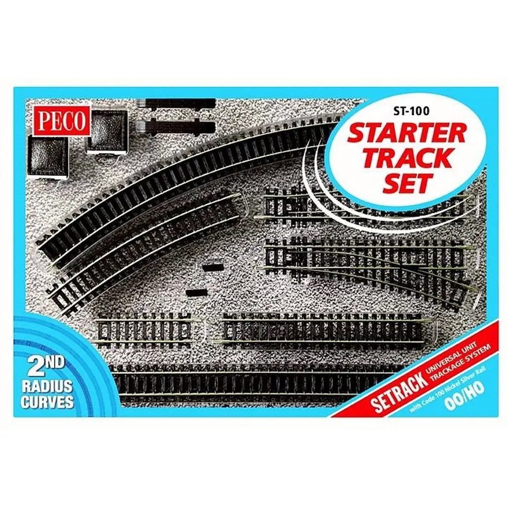 Coffret de rails/aiguillages Peco ST100 - HO : 1/87 - Code 100 - 2