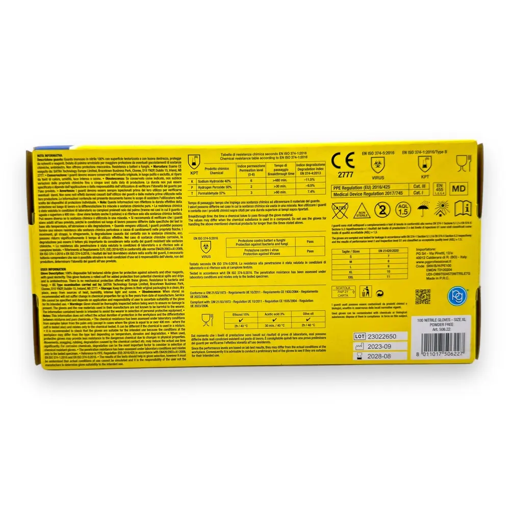 100 gants jetables taille XL - PG Mini P50622 - 2