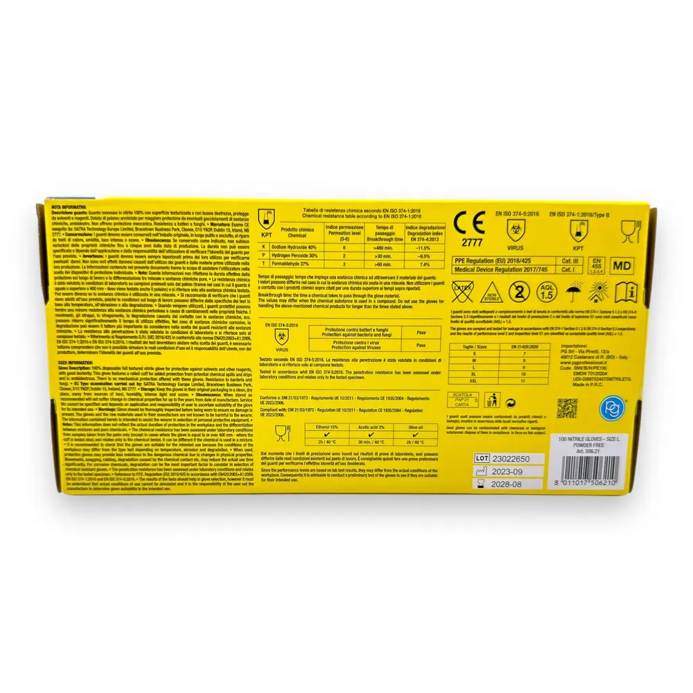 100 gants jetables taille L - PG Mini P50621 - 2