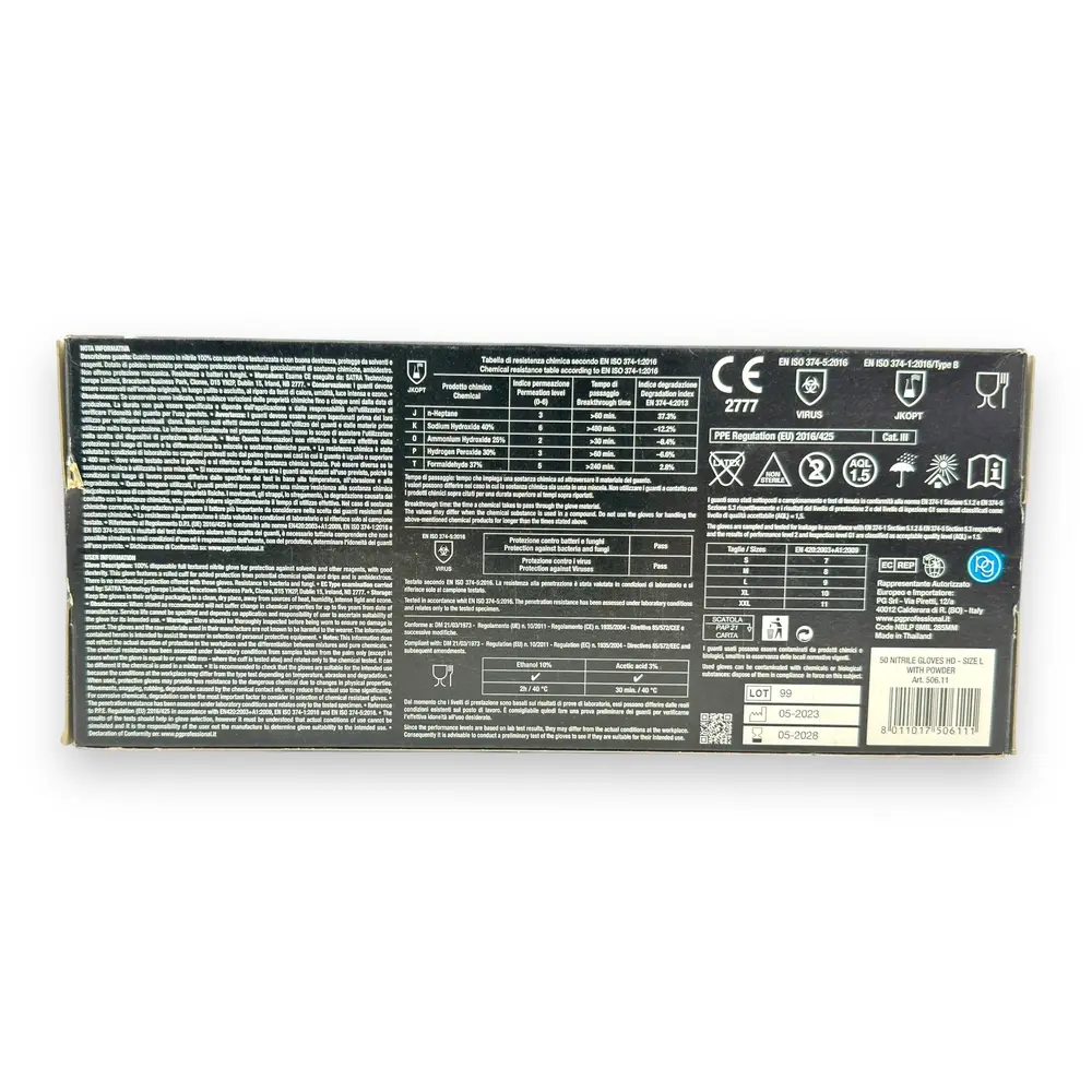 50 gants jetables en nitrile taille L - PG Mini P50611 - 2