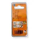 Set de 2 Forêts PG Mini M6020 en pointe HSS - diamètre 2 mm - 4300 rpm - 3