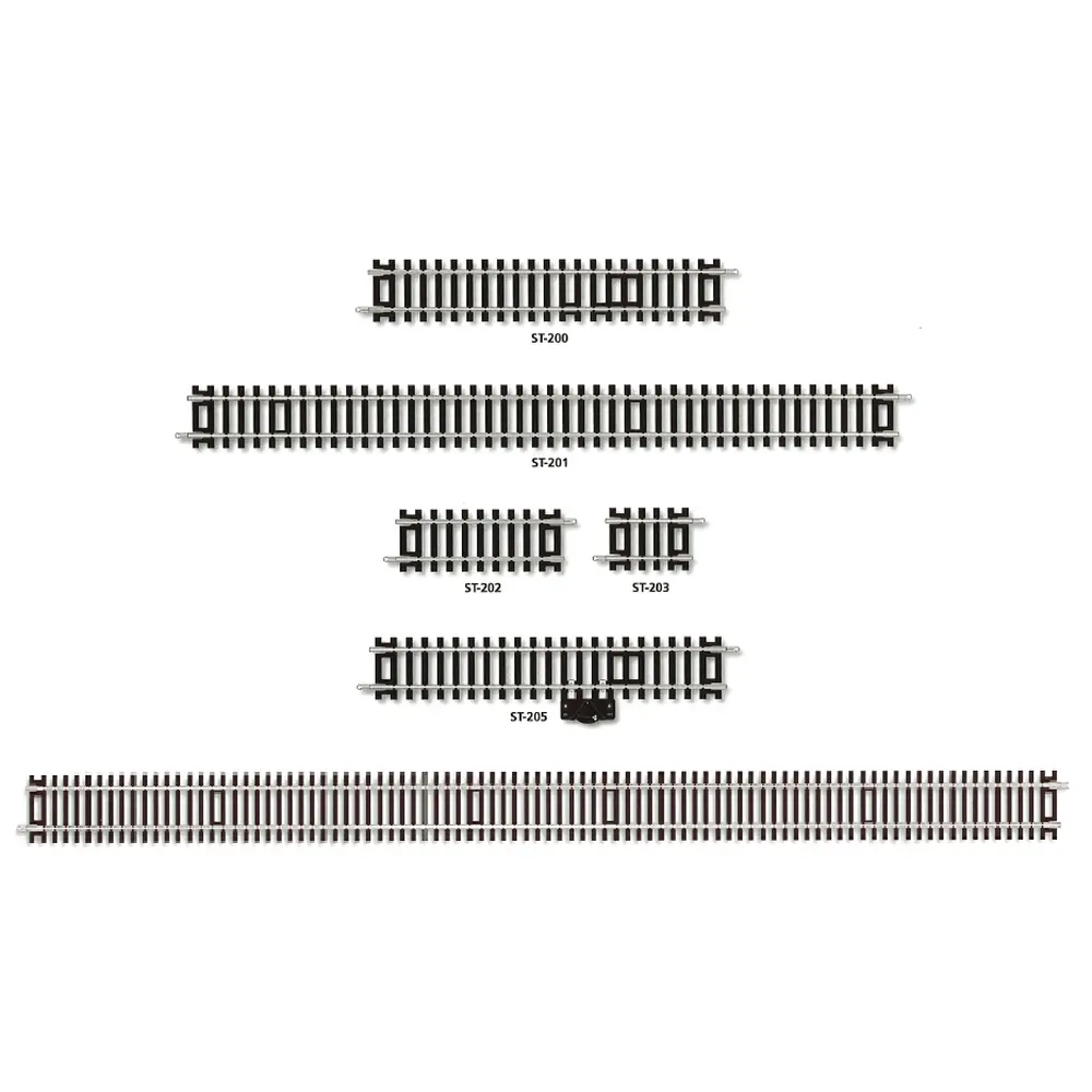 Rail droit 168 mm traverses bois Peco ST200 - HO : 1/87 - Code 100 - 2