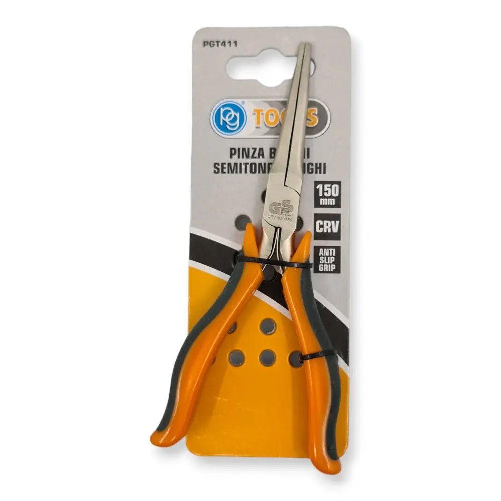 Pince à becs de-ronds longs striés - PG Tools PGT411 - Outil - 2