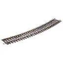 8 rails courbes rayon 571,5 mm 22,5° Peco ST2035 - HO : 1/87 - Code 100 - 2