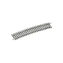 Lot de 2 rails courbes rayon 571,5 mm 11,25° Peco ST2038 - HO : 1/87 - Code 100 - 2